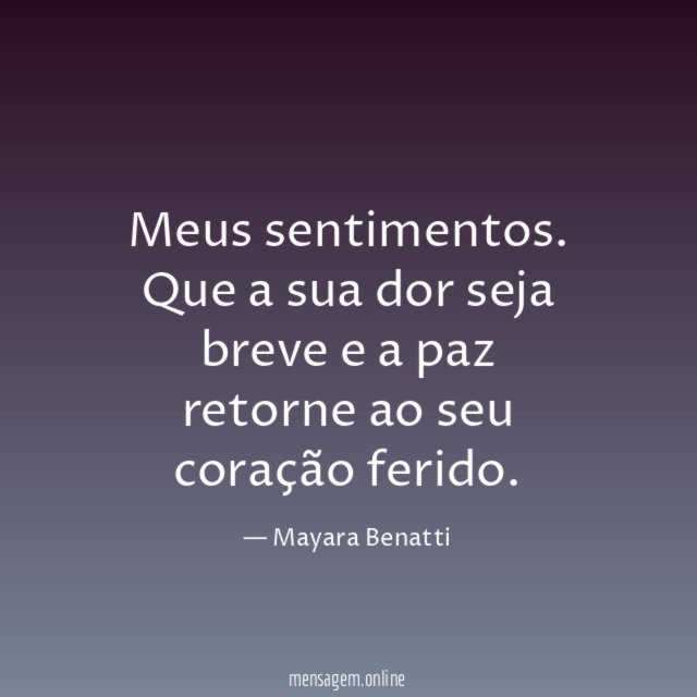 Meus sentimentos