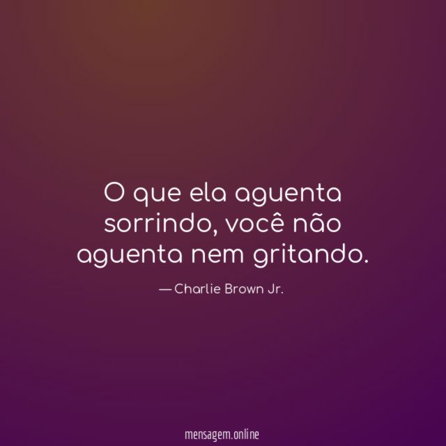 O que ela aguenta sorrindo