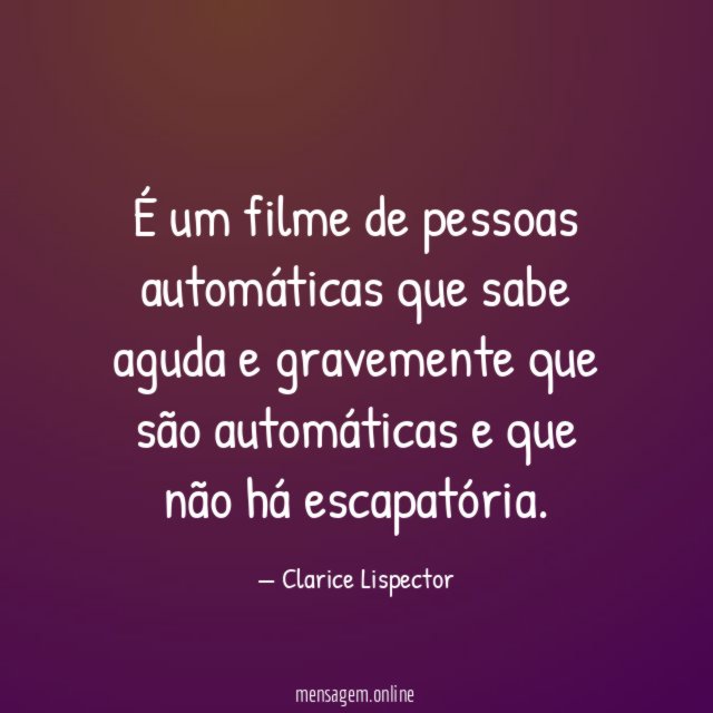É um filme de pessoas automáticas que sabe