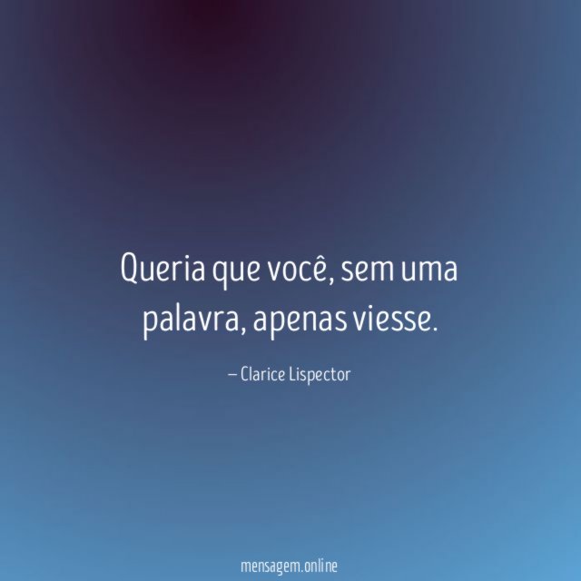Queria que você