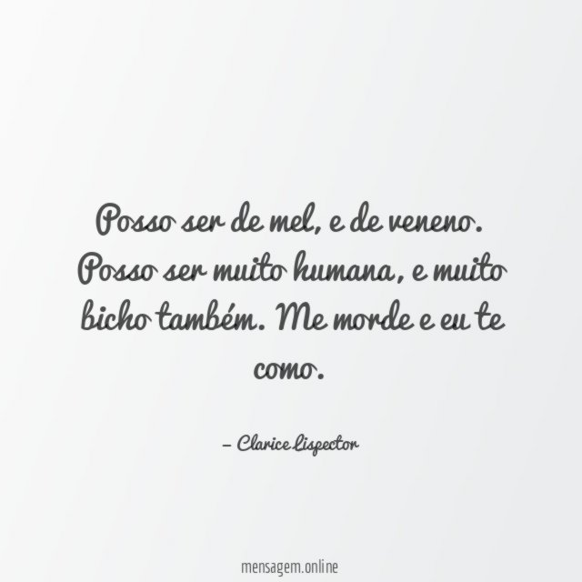 Posso ser de mel