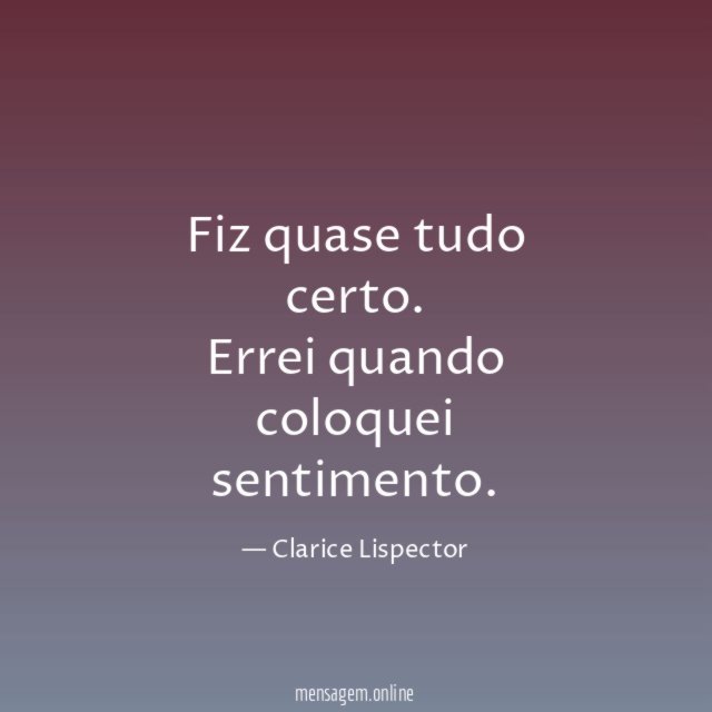 Fiz quase tudo certo