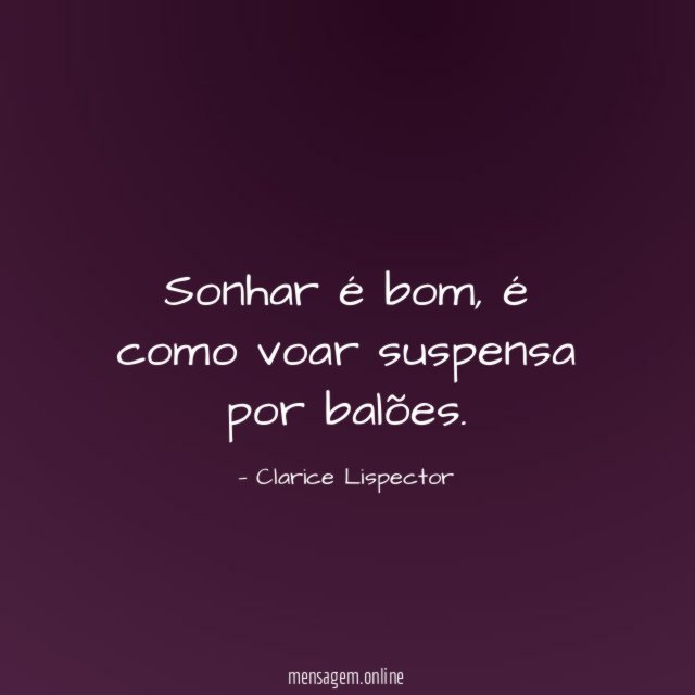 Sonhar é bom