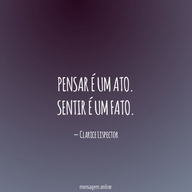 Pensar é um ato