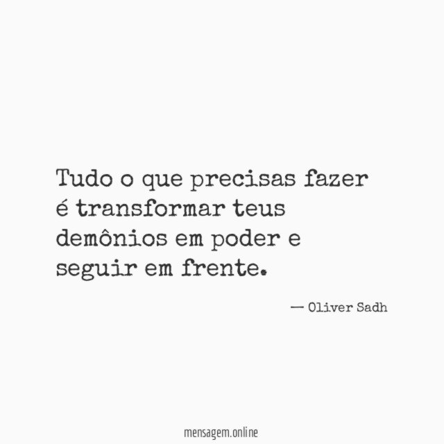 Tudo o que precisas fazer é transformar teus