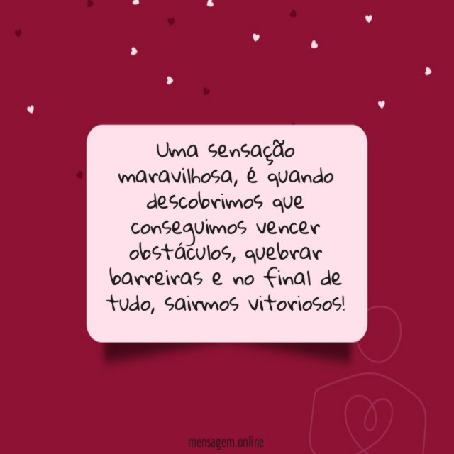 Uma sensação maravilhosa