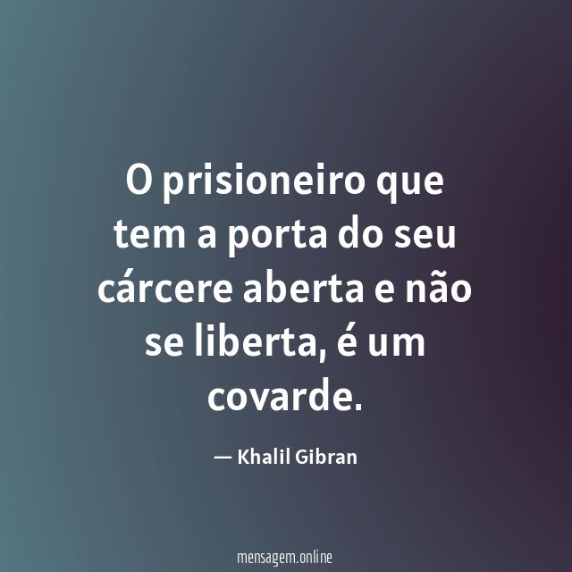 O prisioneiro que tem a porta do seu