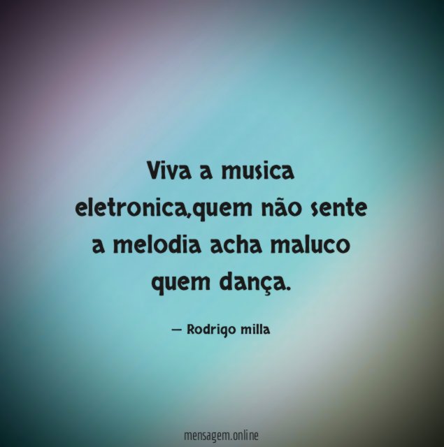 Viva a musica eletronica