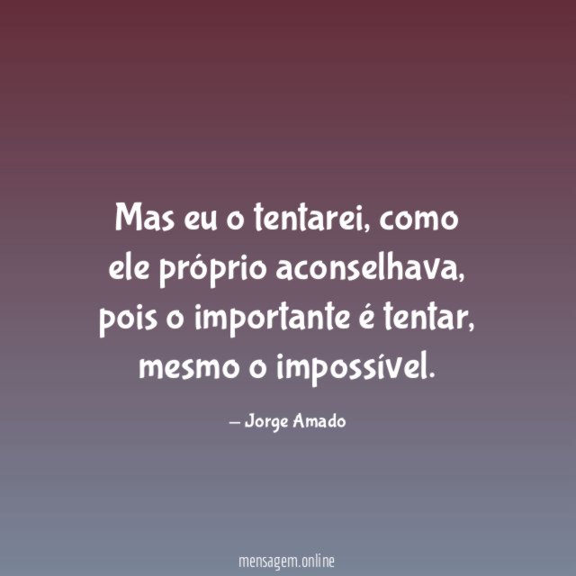 Mas eu o tentarei