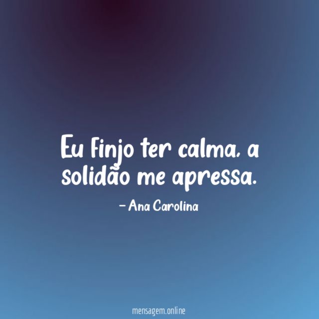 Eu finjo ter calma