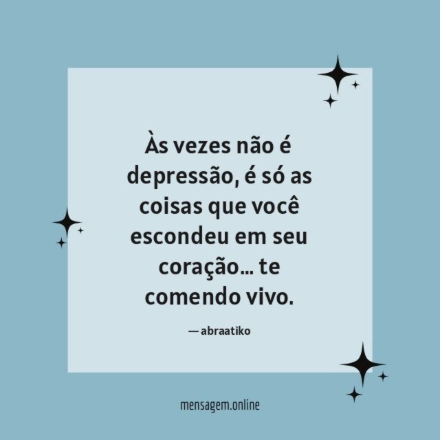 Às vezes não é depressão
