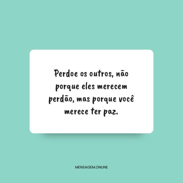 Perdoe os outros