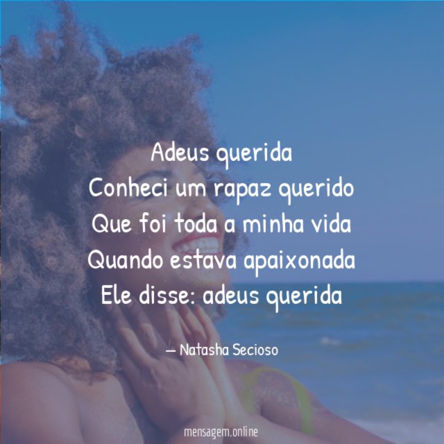 Adeus querida