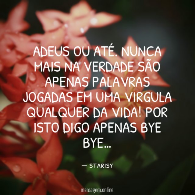 Adeus ou até