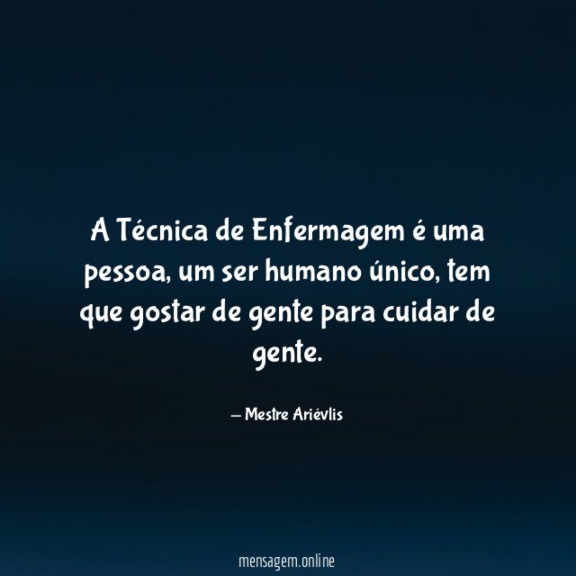 A Técnica de Enfermagem é uma pessoa