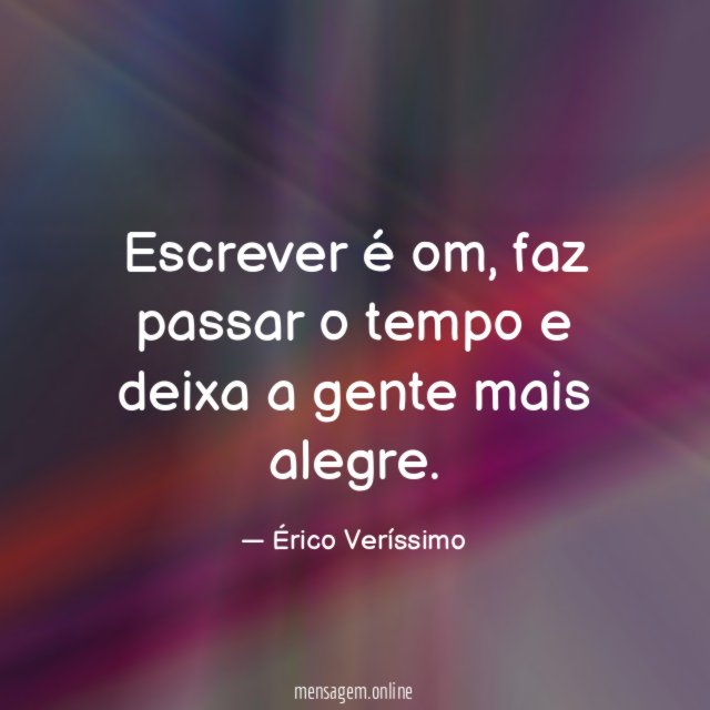 Escrever é om