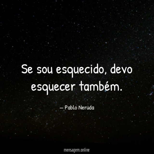 Se sou esquecido