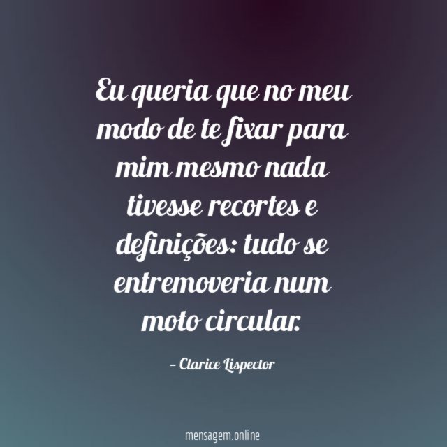 Eu queria que no meu modo de te