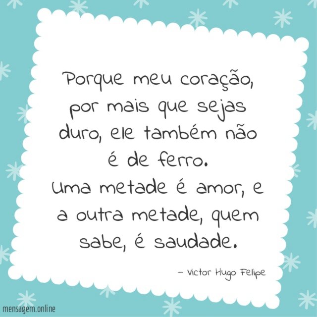 Porque meu coração