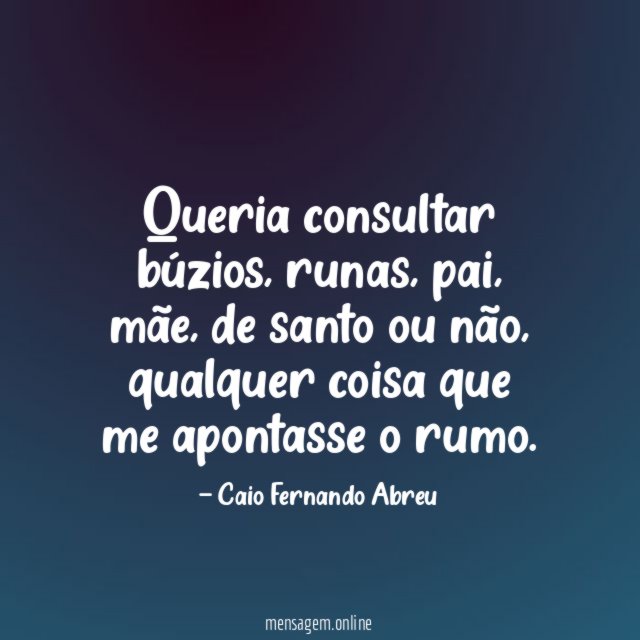 Queria consultar búzios