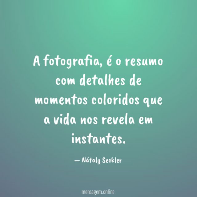 A fotografia
