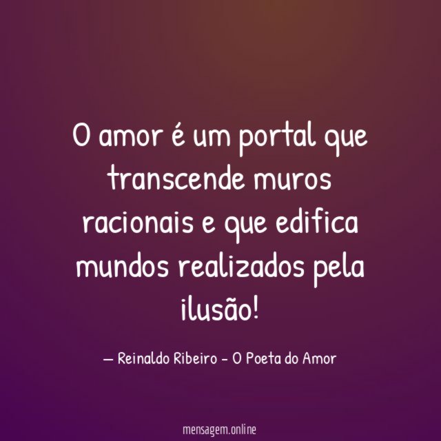 O amor é um portal que transcende muros