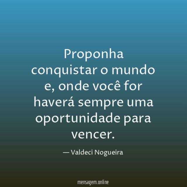 Proponha conquistar o mundo