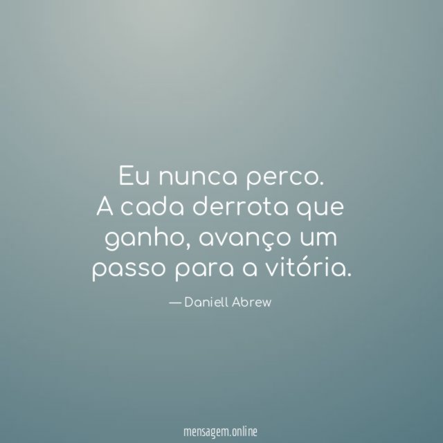 Eu nunca perco