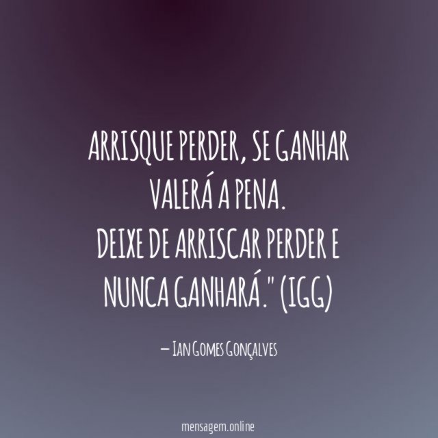 Arrisque perder