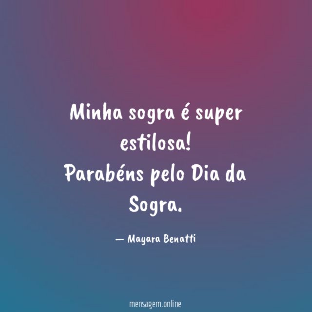 Minha sogra é super estilosa