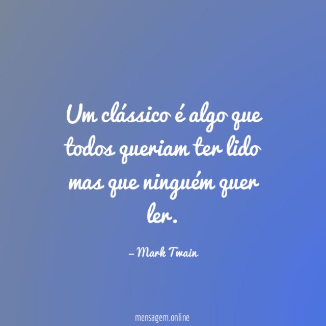 Um clássico é algo que todos queriam ter