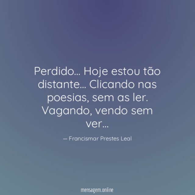 Perdido…