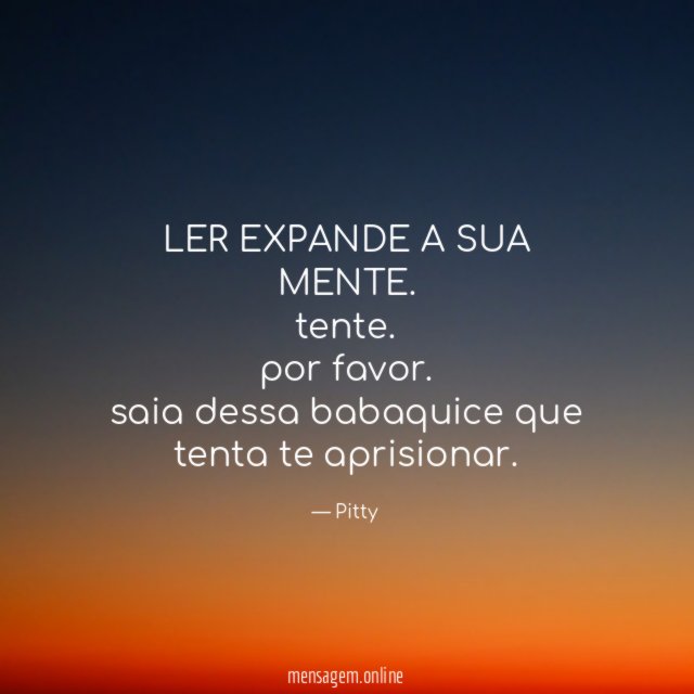 LER EXPANDE A SUA MENTE