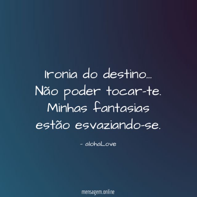 Ironia do destino