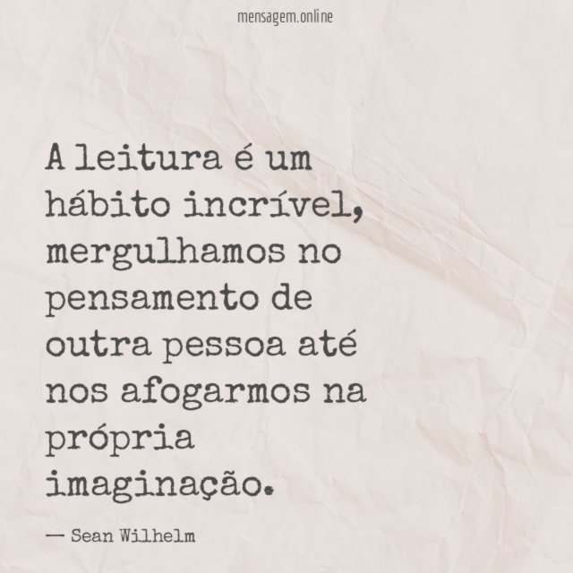 A leitura é um hábito incrível