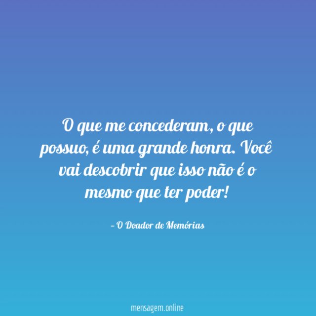 O que me concederam