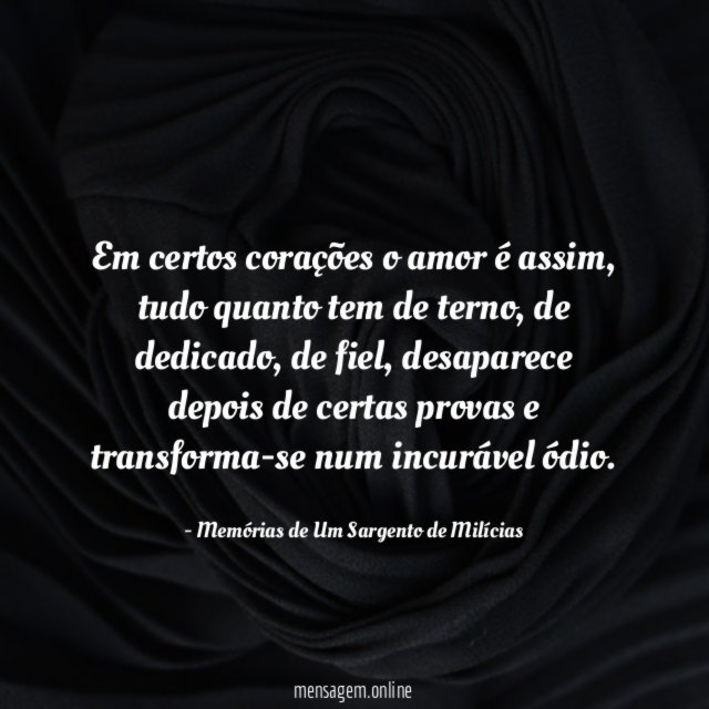 Em certos corações o amor é assim