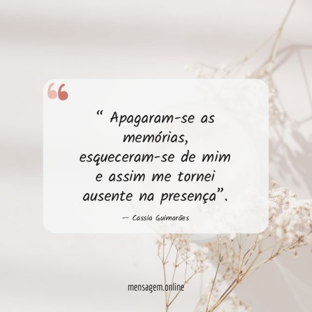 Apagaram-se as memórias