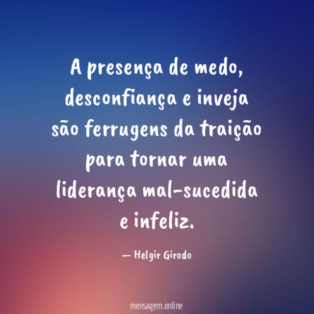 A presença de medo