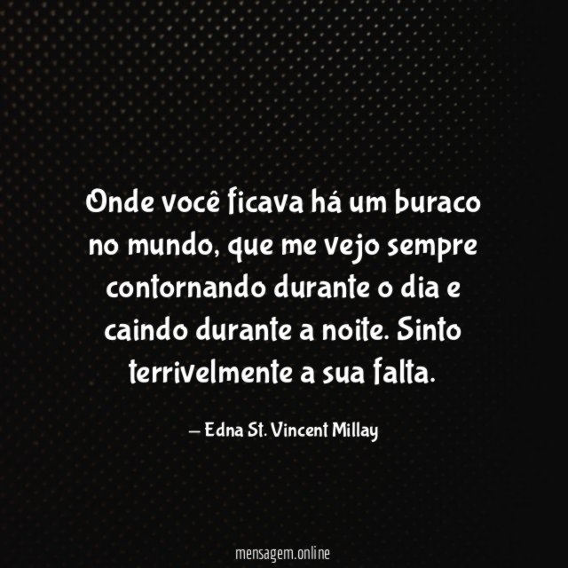 Onde você ficava há um buraco no mundo