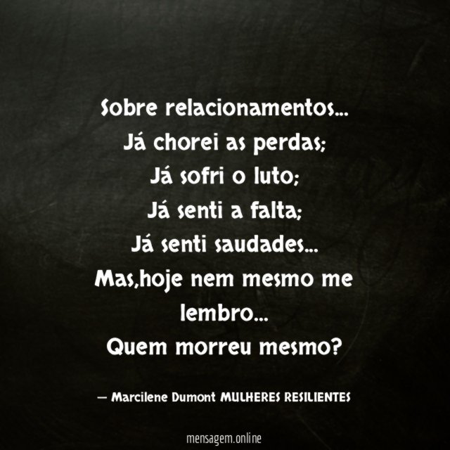 Sobre relacionamentos