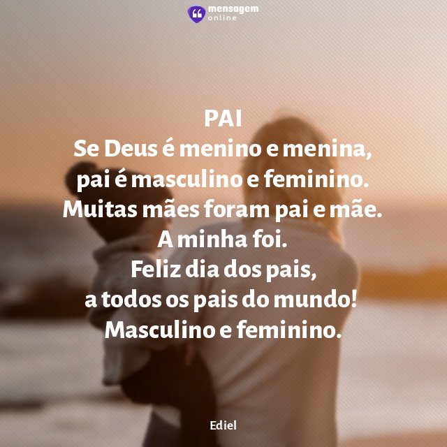 PAI Se Deus é menino e menina