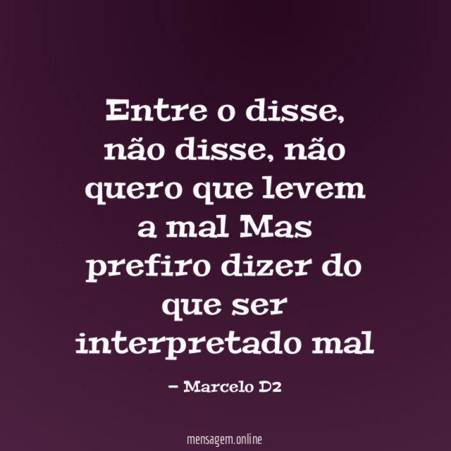 Entre o disse