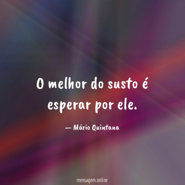 O melhor do susto é esperar por ele
