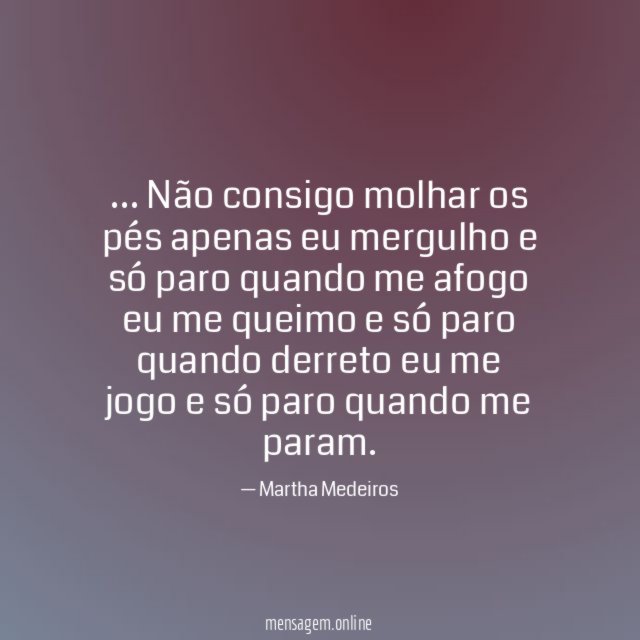 Não consigo molhar os pés apenas eu mergulho