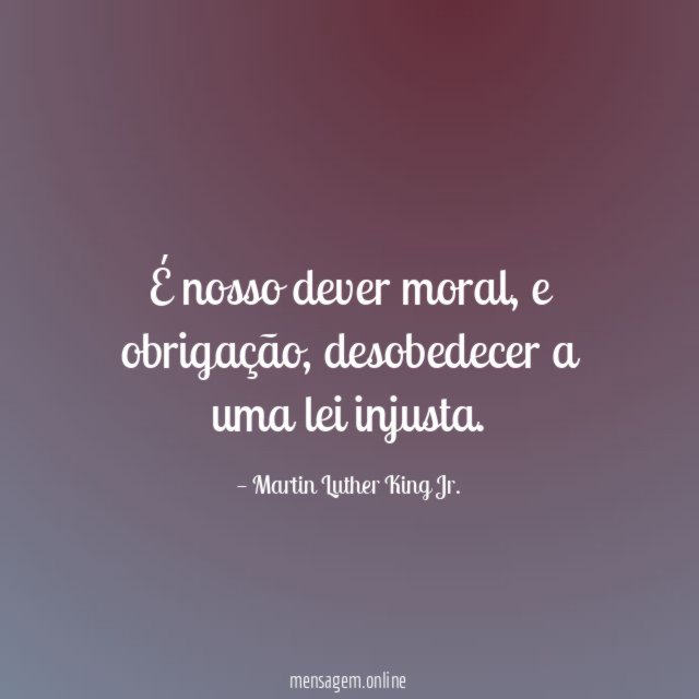 É nosso dever moral