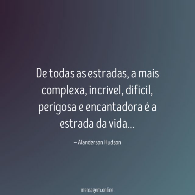 De todas as estradas