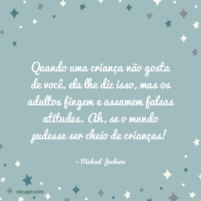 Quando uma criança não gosta de você