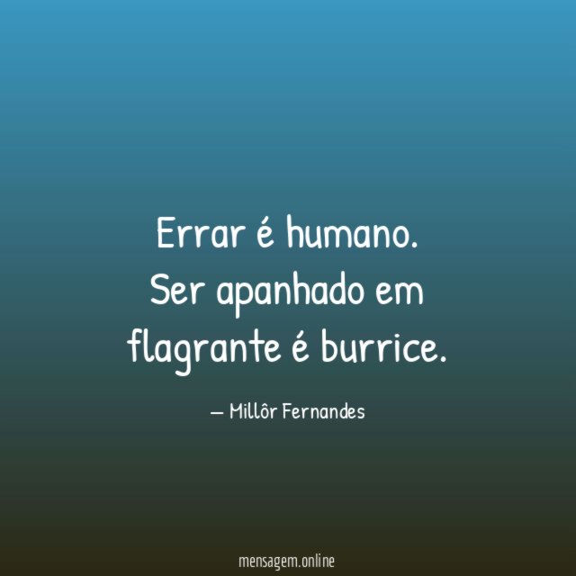 Errar é humano