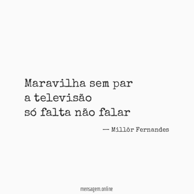 maravilha sem par a televisão só falta não falar